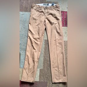 Mens Size 32 slim fit H&M slacks chino khaki brown beige pants